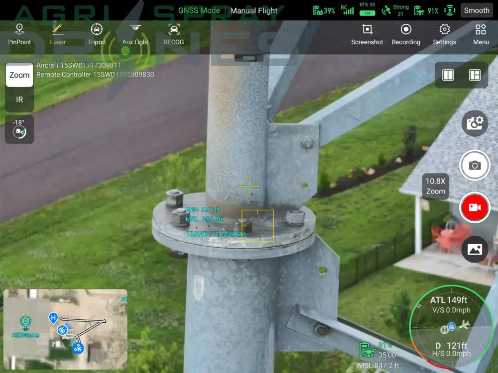 Autel EVO Max 4T XE drone detail view of the thermal and zoom camera gimbal