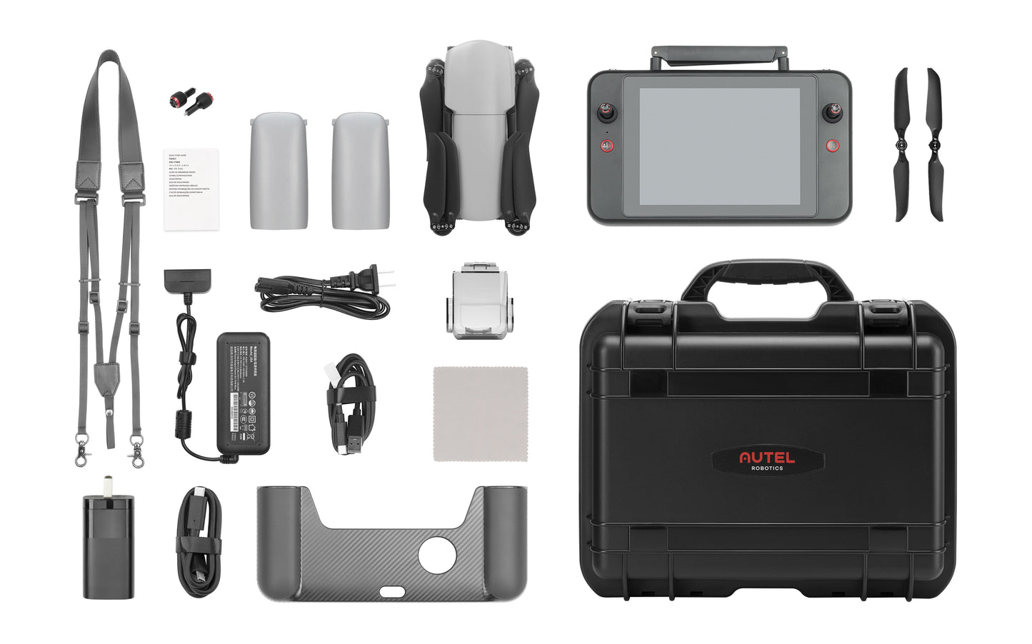 Autel EVO Lite 640T Enterprise Premium Package kit contents including controller and batteries